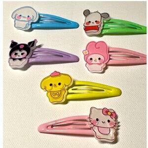 Sanrio NEW Hair Clips Hello Kitty 6-Piece Hair Accessory HELLO KITTY & Friends